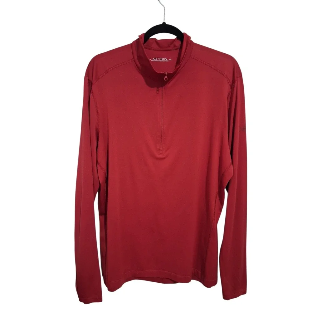 Arc'teryx ¼ Zip Men's Size XL Ribbed Long Sleeve Base Layer Lightweight Pullover